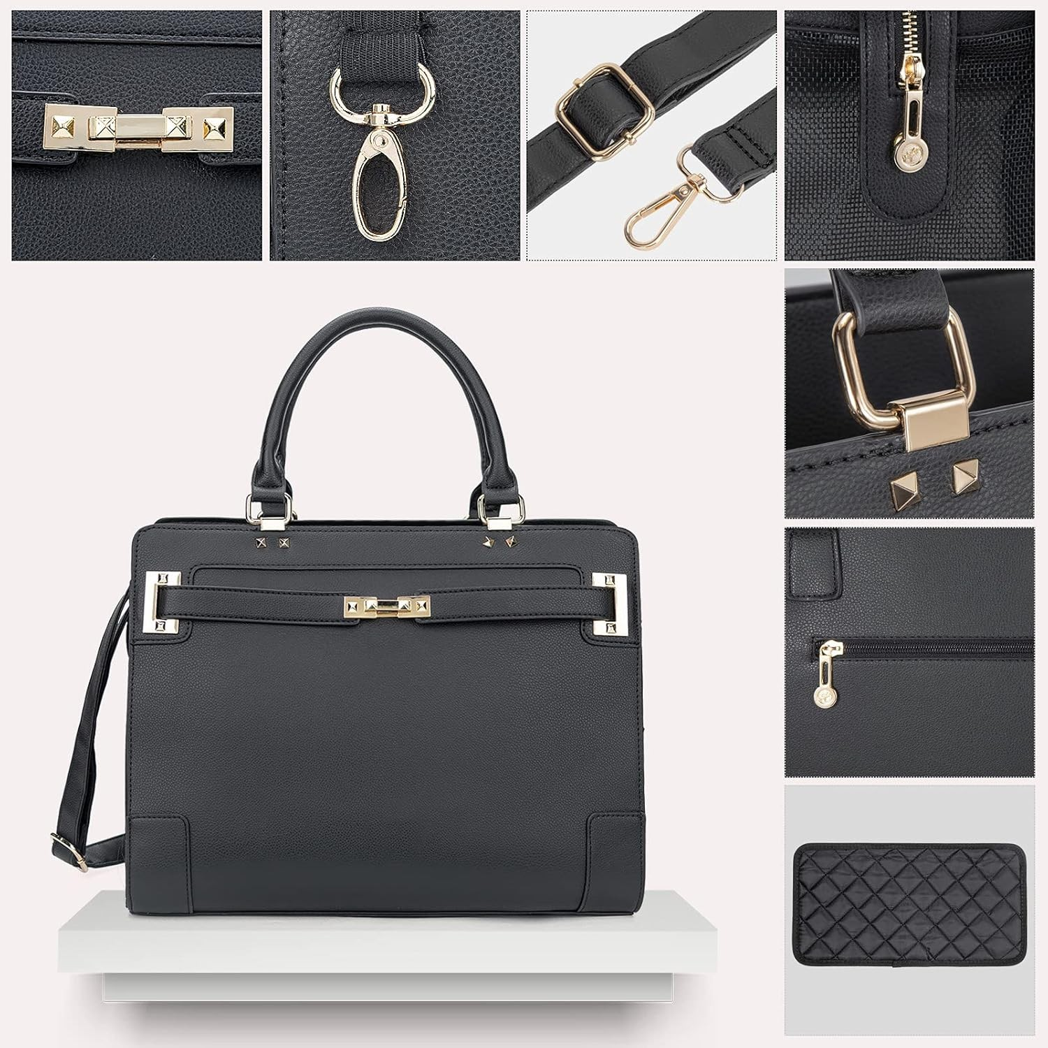 Luxury Designer Pet Carrier Tote - Black