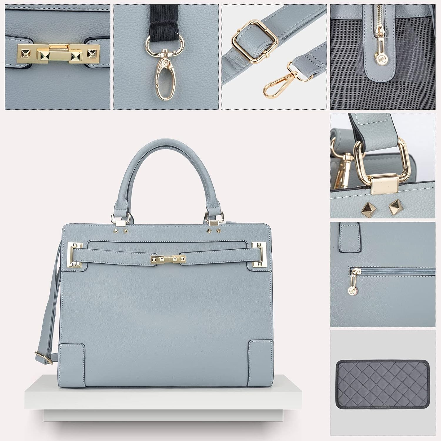 Luxury Designer Pet Carrier Tote - Sky Blue