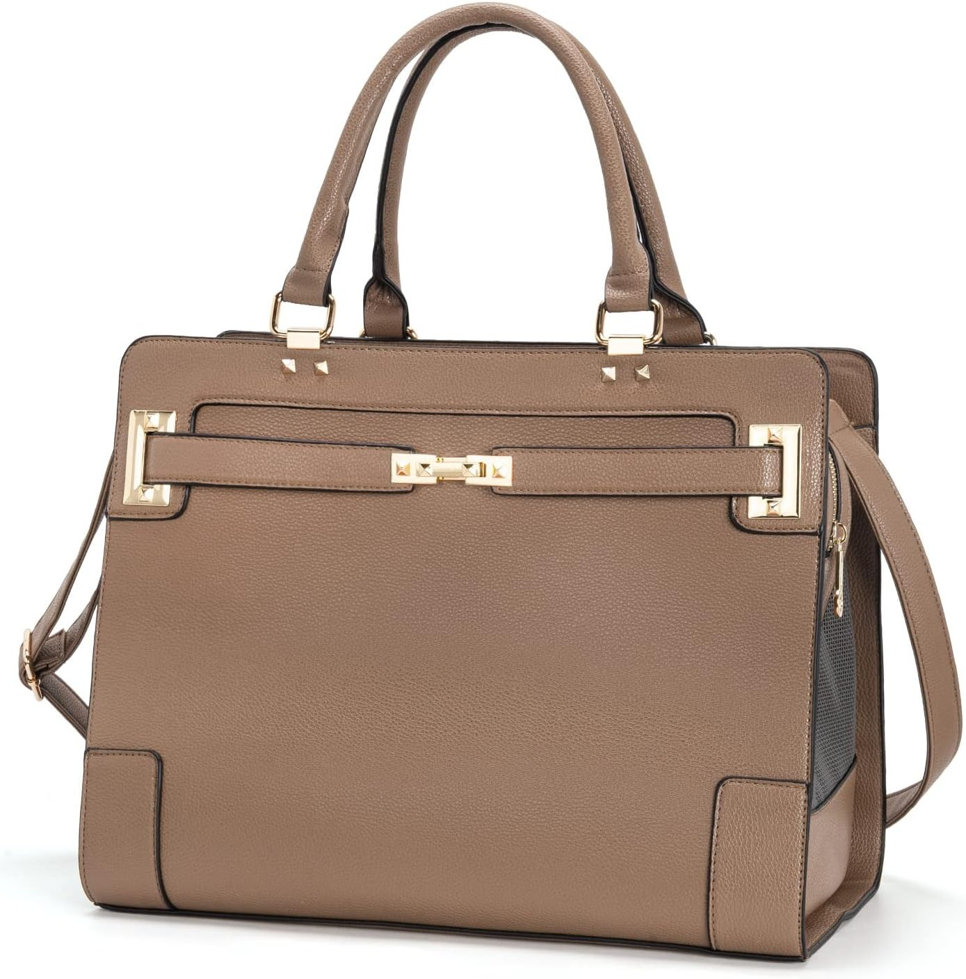 Luxury Designer Pet Carrier Tote - Khaki