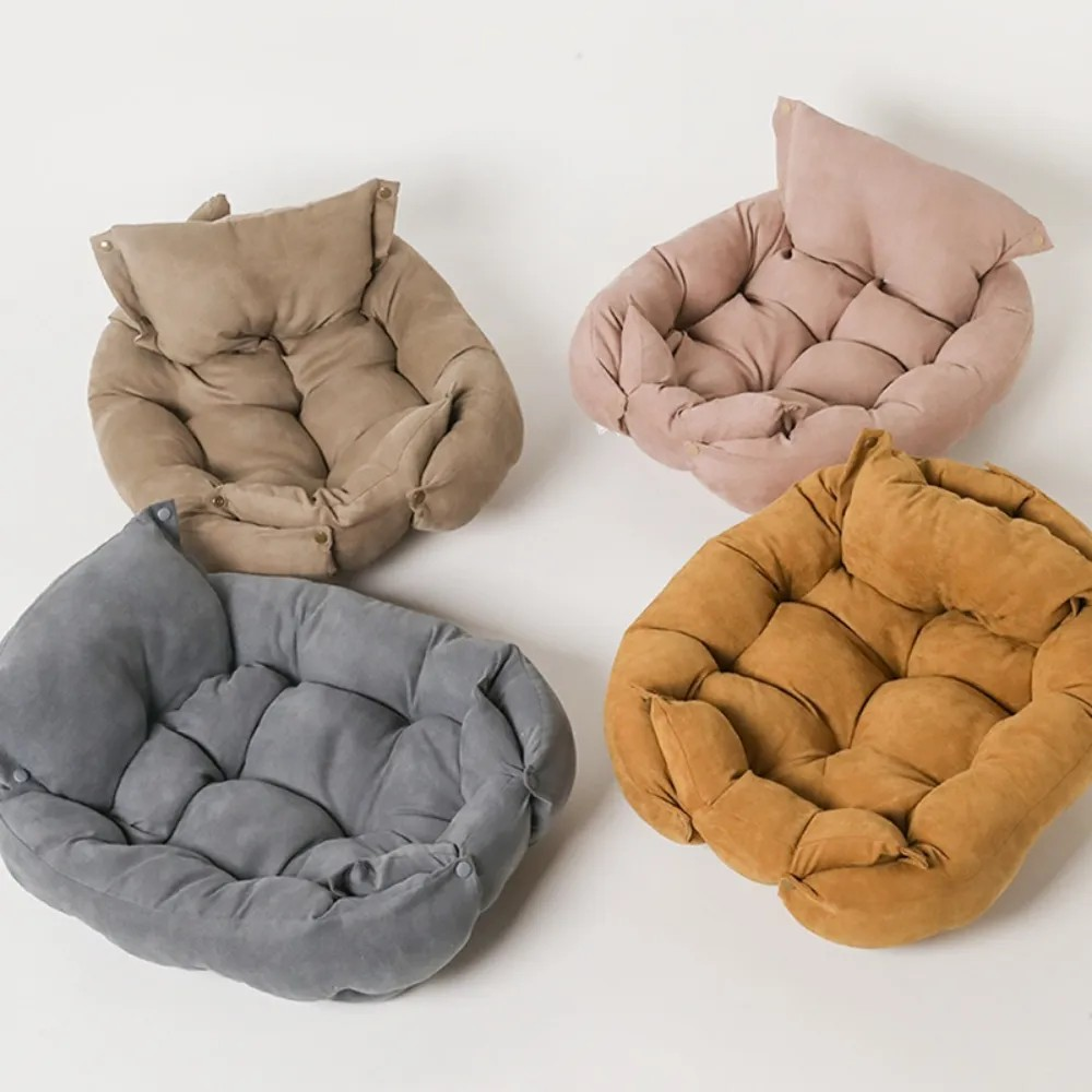 Lux Plush Dog Bed Mauve Pink