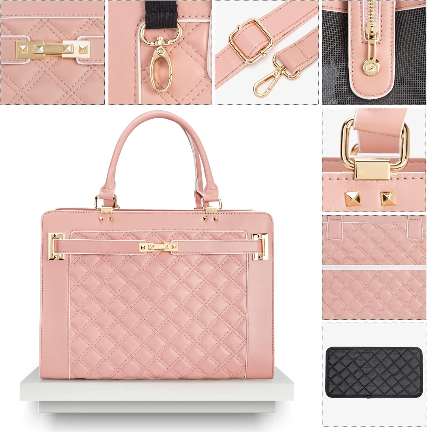 Luxury Designer Pet Carrier Tote - PINK