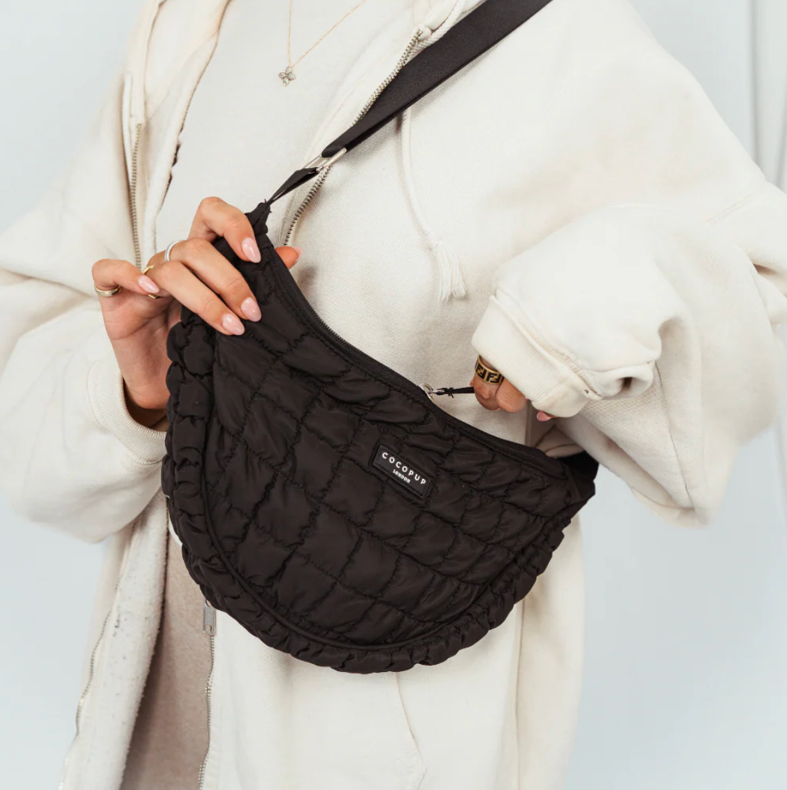 Crescent Treat Pouch - Black