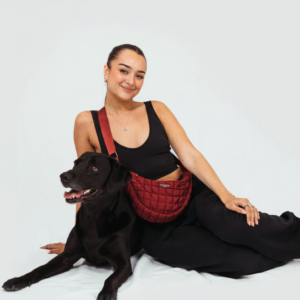 Crescent Treat Pouch - Merlot
