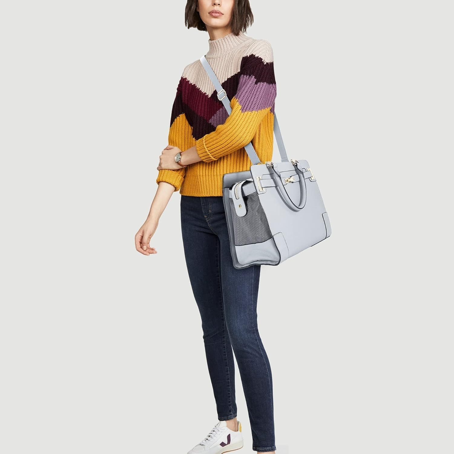 Luxury Designer Pet Carrier Tote - Sky Blue