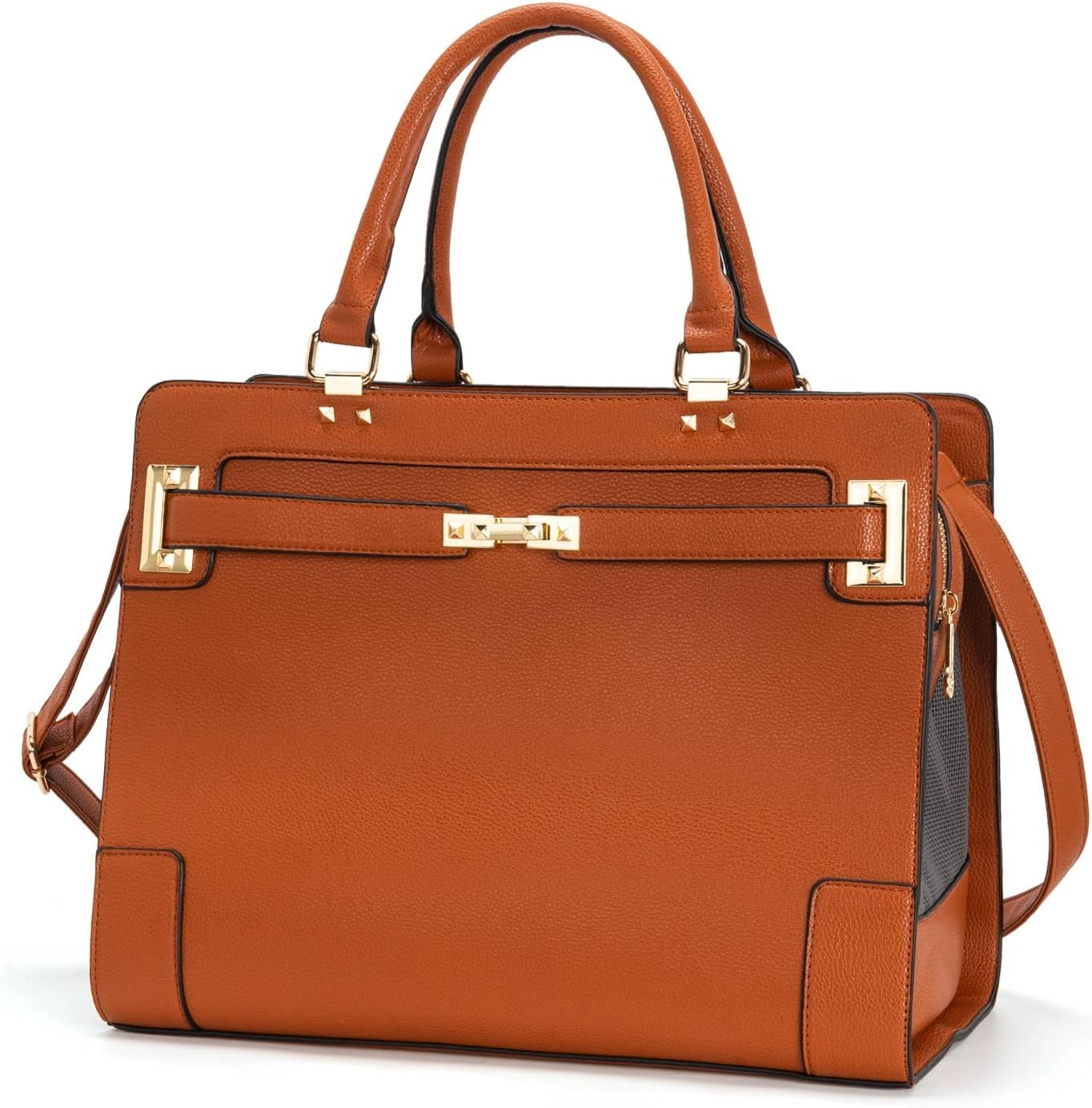 Luxury Designer Pet Carrier Tote - Brown