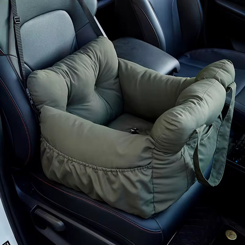 Portable Classy Car Seat Bed Dark Green