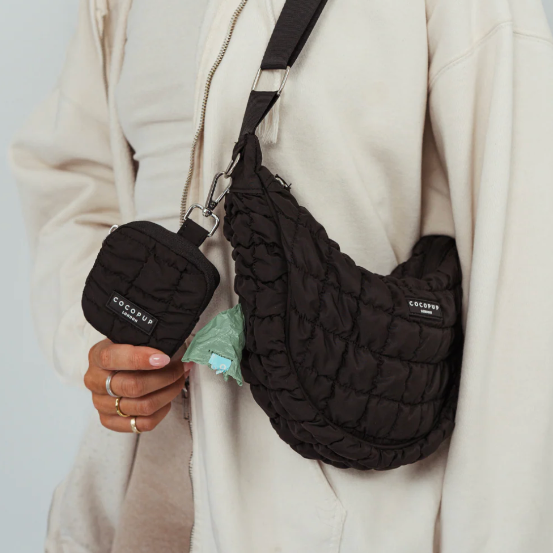 Crescent Treat Pouch - Black