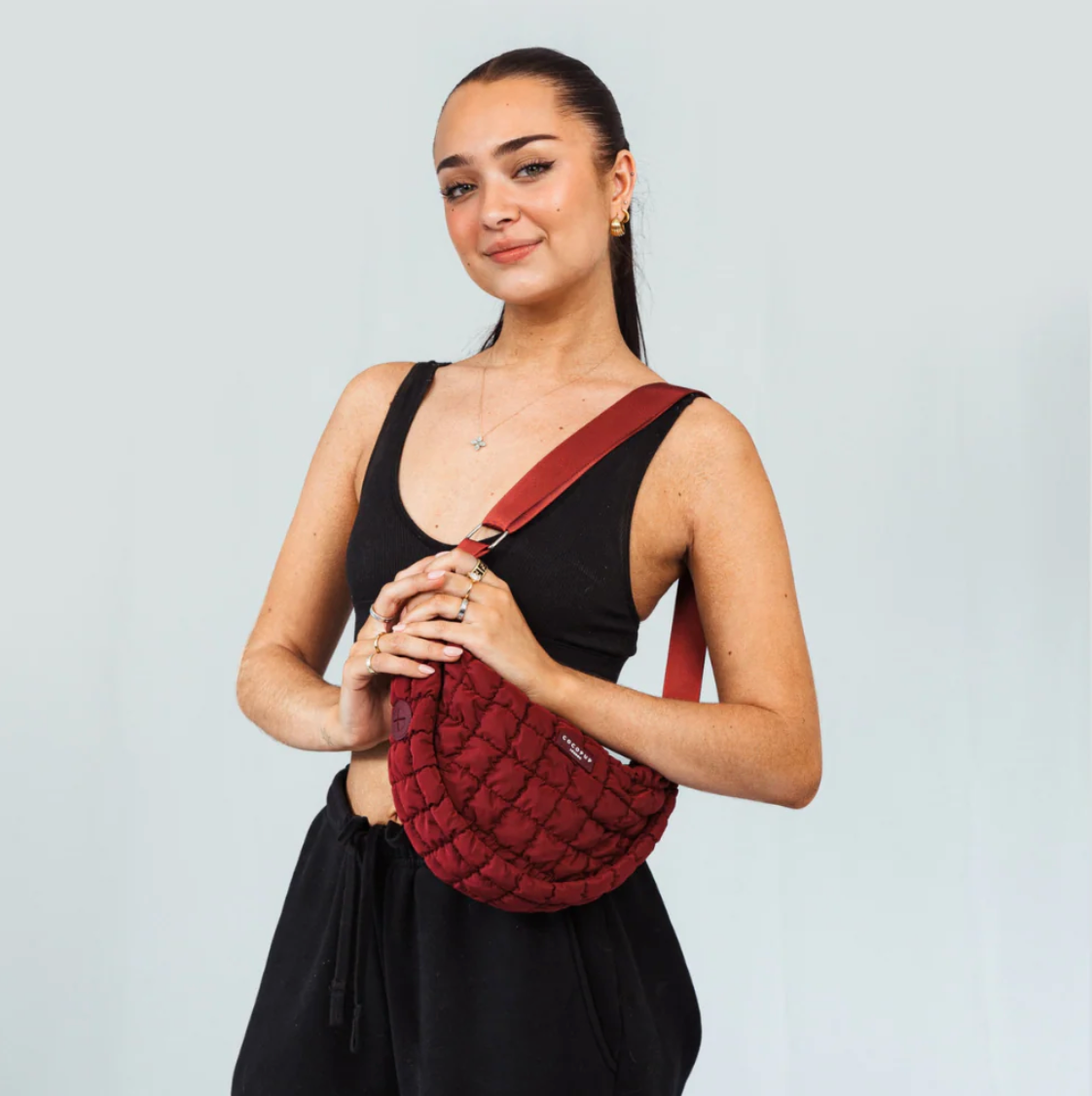 Crescent Treat Pouch - Merlot